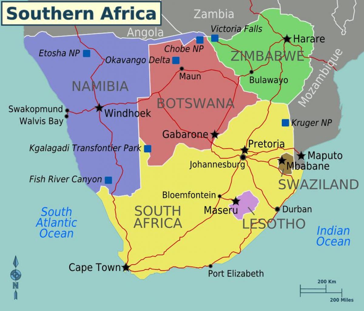 Карта на мапуто Свазиленд